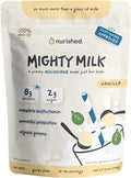 Vanilla Mighty Milk - Kids All-in-One Daily Protein Powder &amp Multivitamin Boosted with 2 Billion Probiotics &amp Organic Spinach - Natural Flavors Colors &amp Sweeteners - 15-30 Servings