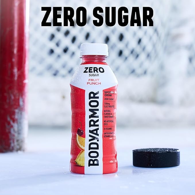 BODYARMOR ZERO Sugar Orange Electrolyte Drink Natural Flavors 28 Fl Oz Bottles (15 Pack) B Vitamins &amp Antioxidants Sugar Free Hydration