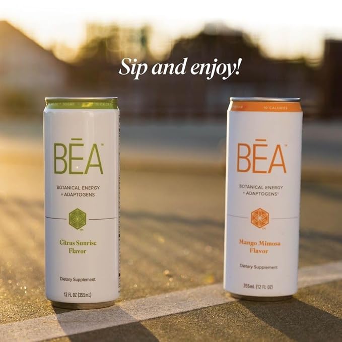Isagenix BEA Sparkling Energy Drink - Energy &amp Metabolism Support - Whole-Food Sourced Ingredients - Includes Antioxidant Vitamins A C &amp E - Vegan-Friendly - Citrus Sunshine 12 Servings