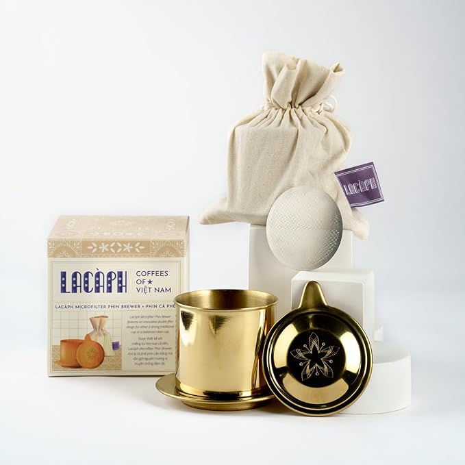 Lacàph Phin Brewing Kit - LACÀPH PHIN BLEND &amp MICROFILTER PHIN BREWER - Vietnamese Coffee Starter Set