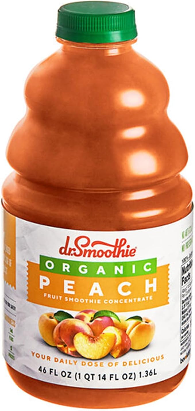 Organic Peach Fruit Smoothie Mix 46 fl. oz. WS-103DRORGPEAC-NF