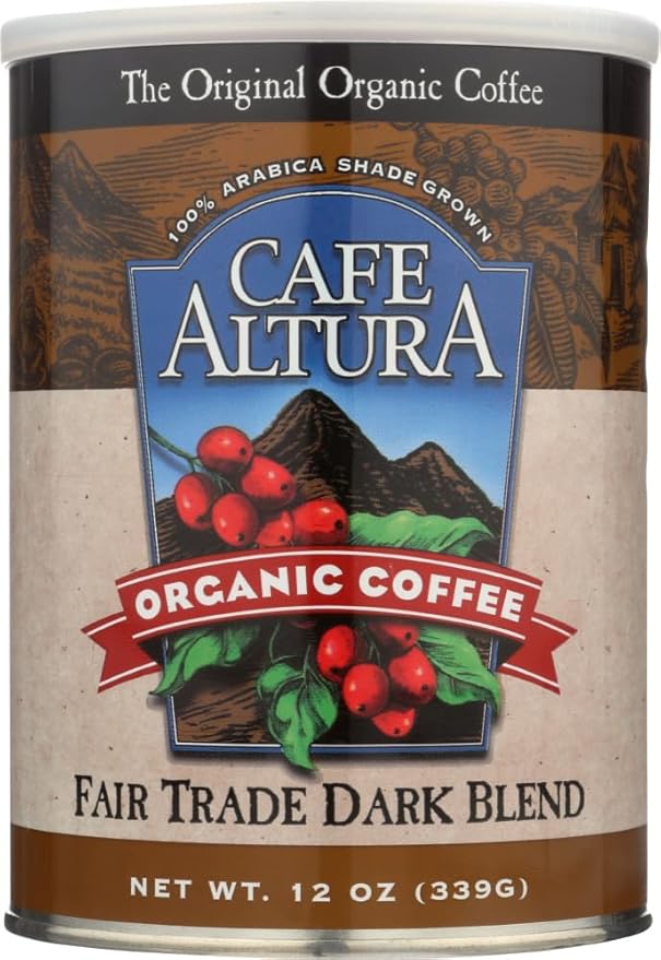 100% Organic Fair Trade Dark Blend Coffee