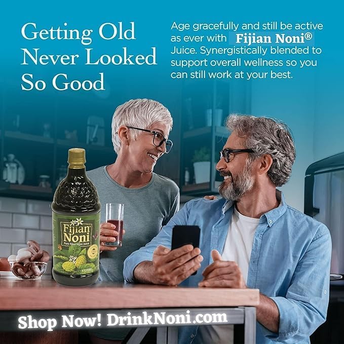 Fijian Noni® 100% Certified Organic Juice (Single 1 Liter) A Gift of Nature Rich in Antioxidants Gluten-Free.