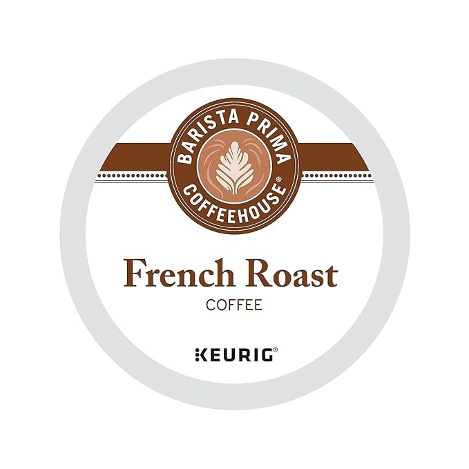 Barista Prima Coffeehouse French Roast K-Cup Portion Pack for Keurig Brewers 24- Count