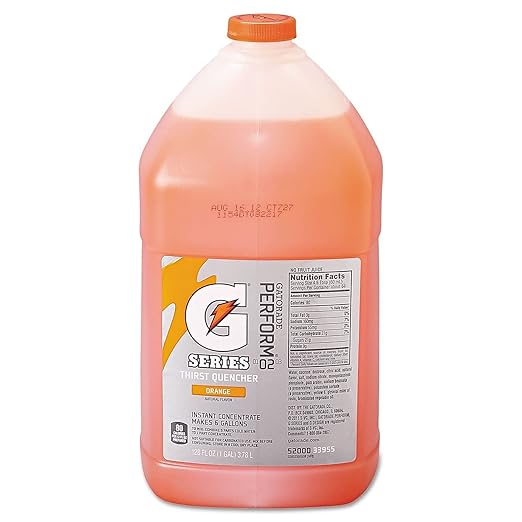 Gatorade 03955 Liquid Concentrates Orange 1 gal Jug (Pack of 4)