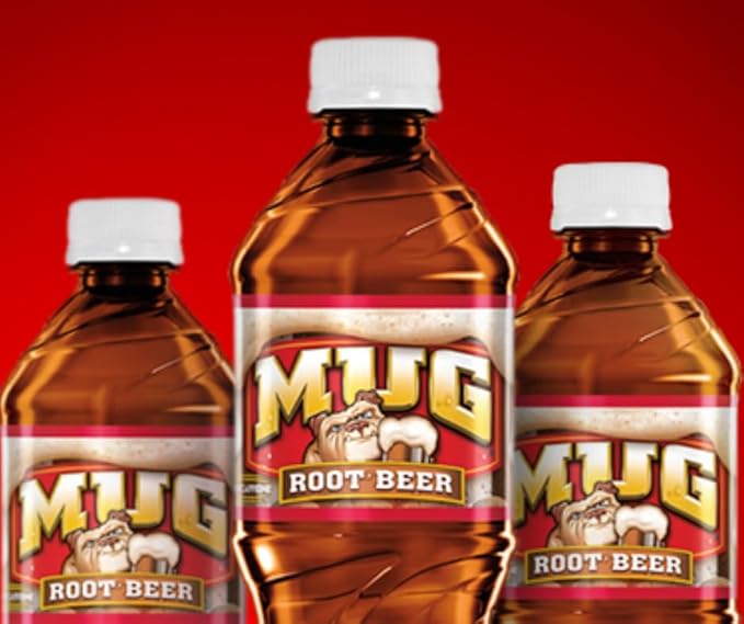 Generic B4Y-Mug Root beer Soda 20 oz Bottles (16)