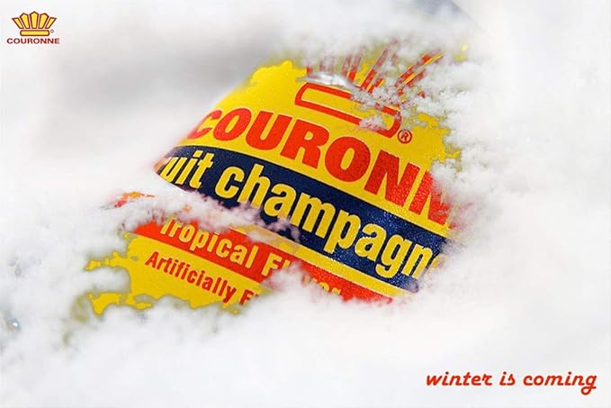 Cola Couronne Fruit Champagne Arome Tropical Flavor 20oz Bottle (Pack of 8 Total of 160 Fl Oz)