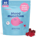 JoySpring Mood Munchies Saffron Gummies for Kids 4+ | Saffron Extract Supplement with GABA Passion Flower &amp St Johns Wort | Sugar Free Vegan Brain Support &amp Kids Focus Gummies | Crafted in US