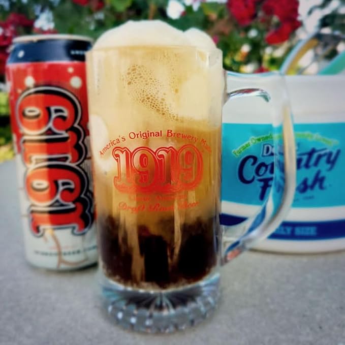 1919 Classic American Root Beer (12 Pack) 16oz Cans - Classic American Pop - Real Sugar Real Vanilla Caffeine Free - America’s Original Brewery Made Root Beer