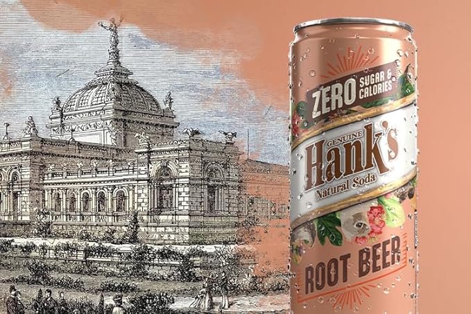 Hank's Soda ZERO Root Beer Sugar Free Calorie Free All-Natural Ingredients 12 Cans