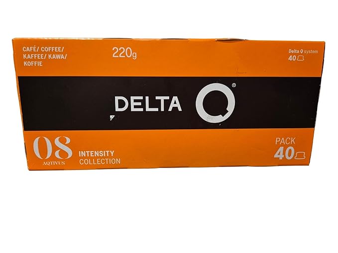 Delta Q Espresso Pods for Delta Q machines aQtivus - Intensity 8 Notes of Roasted Nuts and Subtle Fruit XL Pack - 40 Capsules