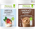 Primal Kitchen Collagen Powder Variety Pack – Vanilla Coconut 14.4 oz Chocolate Coconut 15 oz– Paleo Friendly Keto Certified Collagen Peptides