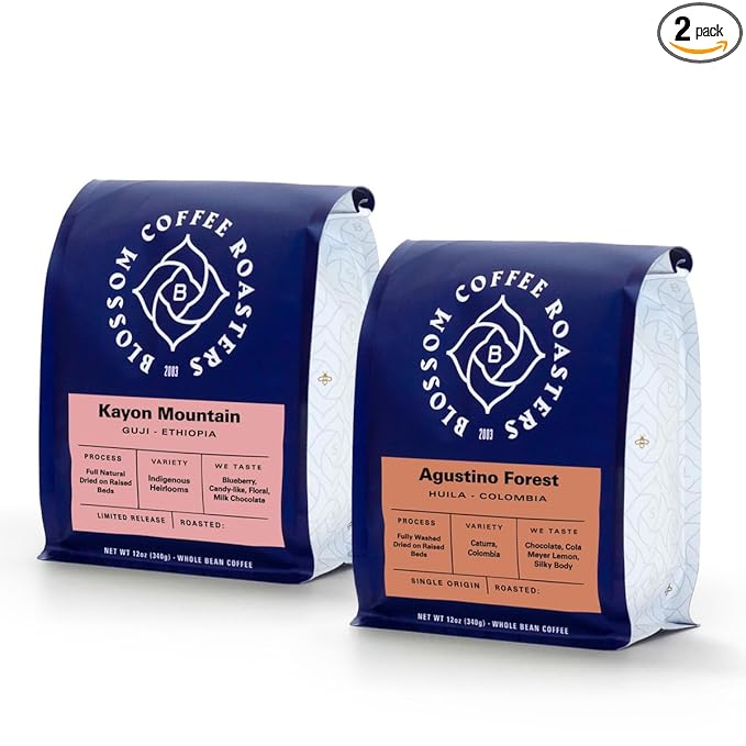 Bean Box Coffee Sampler - Light Roast 2-Pack Whole Bean Gourmet Coffee