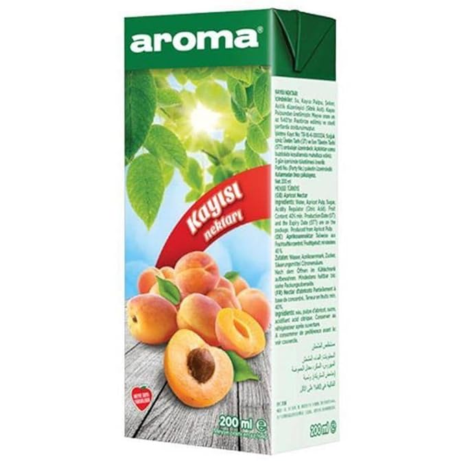 Aroma Apricot Fruit Juice 200 Mililiter x 27 Pieces