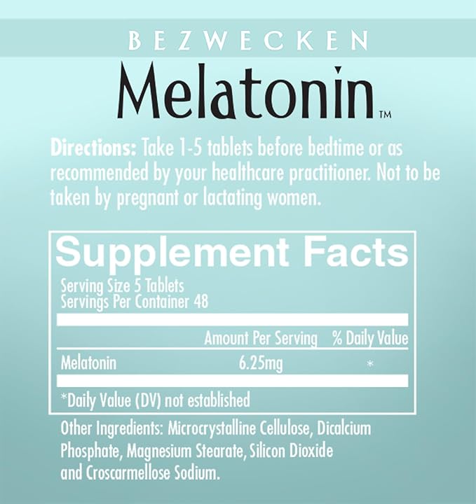 Bezwecken - Melatonin - 240 Tablets - Professionally Formulated - Potent Safe Vegetarian