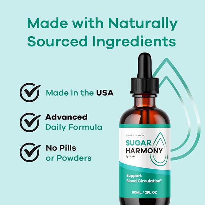 Sugar Harmony Drops - Official SugarHarmony Advanced Premium Liquid Formula Support Drops - Maximum Strenght Natural Ingredients for Overall Health &amp Wellness Reviews 1 Bottle for 1 Month