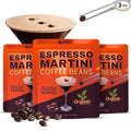 3-PACK ESPRESSO MARTINI COCKTAIL GARNISHES | Organic whole coffee beans from Moses Coffee &amp Co. 0.5oz premium cocktail essentials for mixologists bartenders and home cocktail lovers | (Symbol o