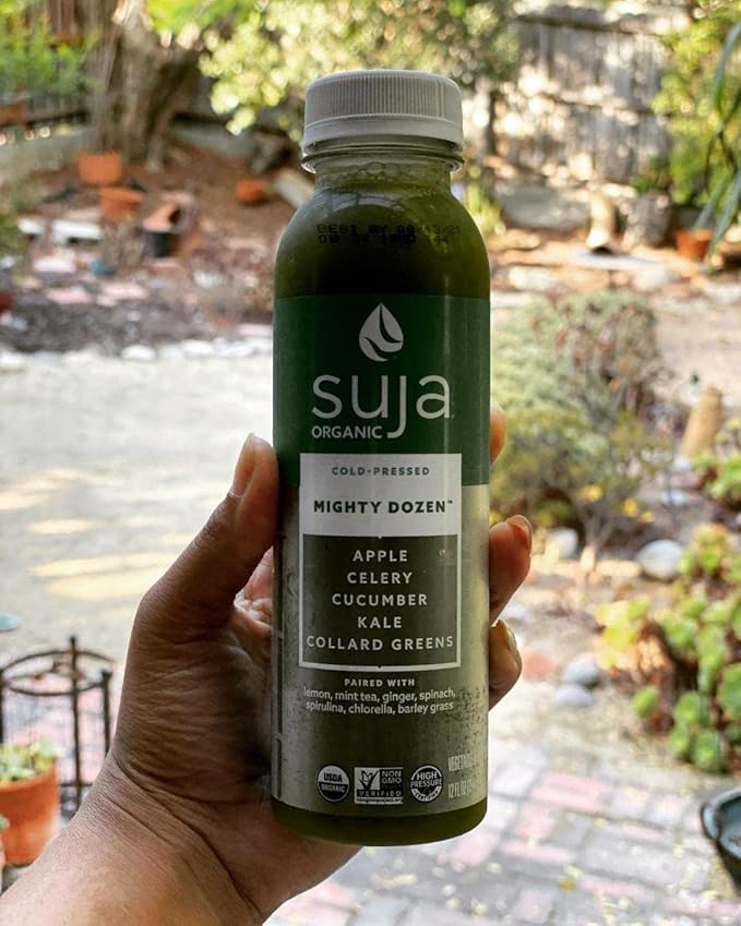 Suja Organic Vegan Mighty Dozen - Non-GMO Project Verified - Gluten and Dairy free - No Preservatives and Flavors Added - Ready Set Gourmet Donate a Meal Program - 12 Pack (12oz Each)