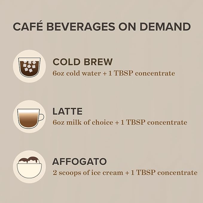 Peet's Coffee Ultra Coffee Concentrate Instant Hot Cold Brew or Iced Coffee 100% Arabica Coffee - Espresso Forte 8 Fluid Ounce Bottle (16 Servings)