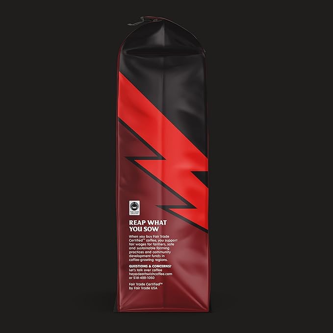 Death Wish Coffee Co. Ground Coffee Bundle Includes 1 Pack of Dark Roast (16 oz) and 1 Pack of Medium Roast (16 oz)