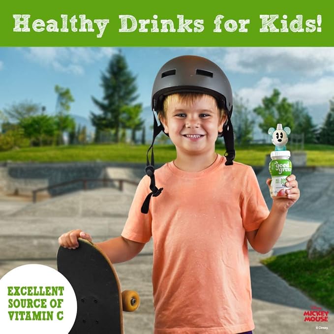 good2grow Surprise Character 6 Pack 100% Apple Juice Spill Proof Tops New Characters Available Every 2 Months 6-Ounce Bottles Non-GMO with no Sugar Added and Excellent Source of Vitamin C