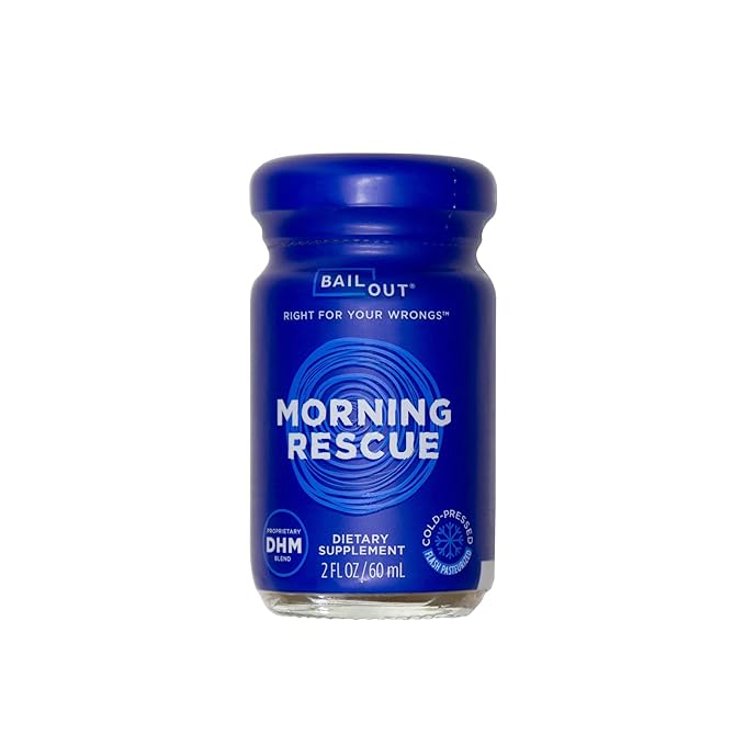 Bailout Wellness - Morning Rescue Liquid Hydrating Drink 2 Fluid Ounces Pack of 12