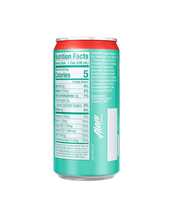 Mini Energy Drink - (Pack of 12) - Juicy Peach Flavor - 8.4 Fl Oz Can - Mini Energy Drink is a low-calorie lightly sweetened beverage that provides a refreshing and invigorating boost of energy.