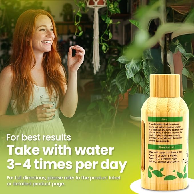 Bestmade Total Tissue Cell Salt Mineral Combination BIO28 Lactose-Free - Helps Body Absorb Nutrients Increases Energy Levels Improves Sleep Patterns and Restores Vitality Vegan 350 Pellets