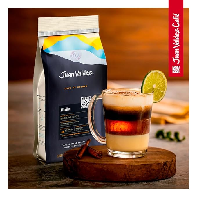 Juan Valdez Huila Whole Bean Coffee | 100% Colombian Coffee | Single Origin with Notes of Ripe Orange &amp Caramel | 16 oz / 454 gr