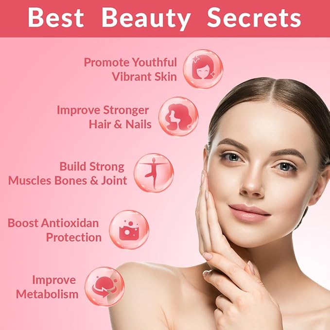 Sugar Free Collagen Gummies for Women Collagen Protein Type IIIIIIVX with Biotin Vitamin C D B12 Hydrolyzed Collagen Peptides Gummies for Immune Digestion Skin Hair Nails Energy Bone