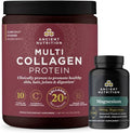 Ancient Nutrition Multi Collagen Protein Powder Unflavored 40 Servings + Magnesium Capsules 90 Count