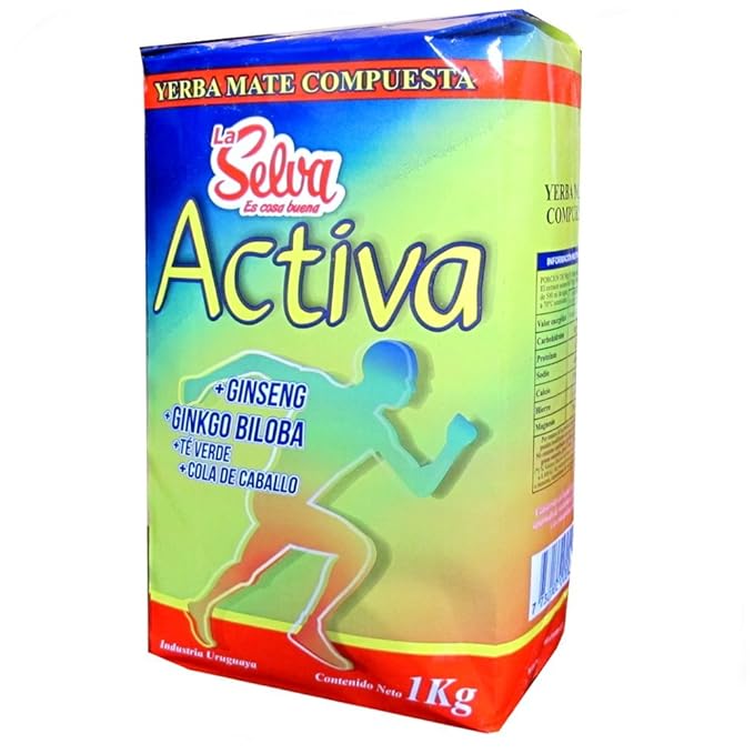 La Selva Yerba Mate Active Energy Blend (Activa) With Ginseng And Gingko Biloba
