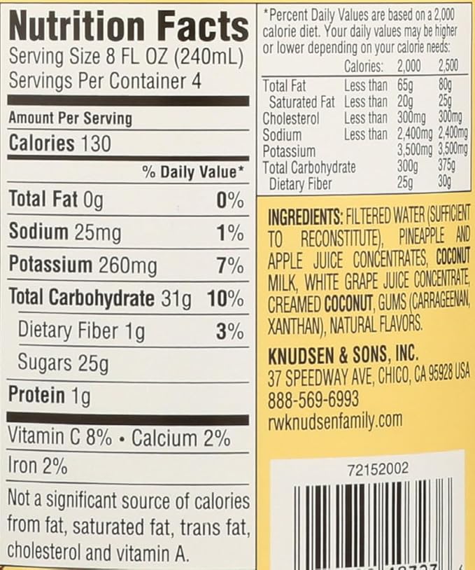 R.W. Knudsen Family Pineapple Coconut 48x 32OZ