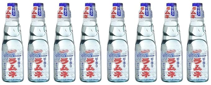 RAMUNE Japanese Soft Drink multi-pack 8 Bottles 6.76 Fluid Ounce (Original)