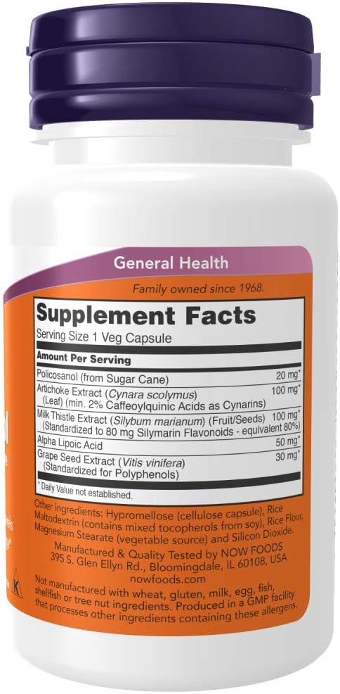 NOW Foods Policosanol Double Strength 90 Vegetable Capsule (Pack of 2)
