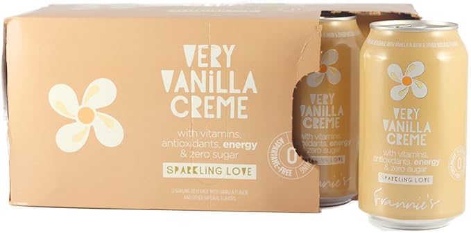 AmishTastes Frannie’s Sparkling Very Vanilla Creme Protected With High-Density Foam 12 Oz. (12 Ounce (Case of 24))