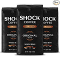 Shock Coffee Whole Bean The Strongest Caffeinated All-Natural Coffee Up to 50% more Caffeine. 3 LB