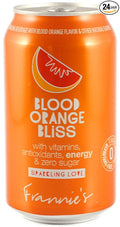 AmishTastes Frannie’s Blood Orange Bliss Sparkling Beverage Protected With High-Density Foam 12 Oz. (Case of 24)