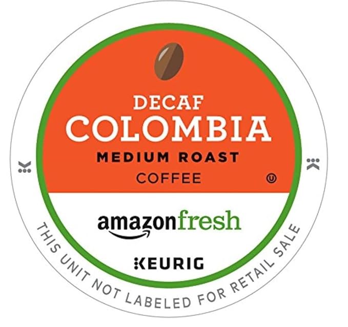 AmazonFresh 80 Ct. K-Cups Decaf Colombia Medium Roast Keurig K-Cup Brewer Compatible