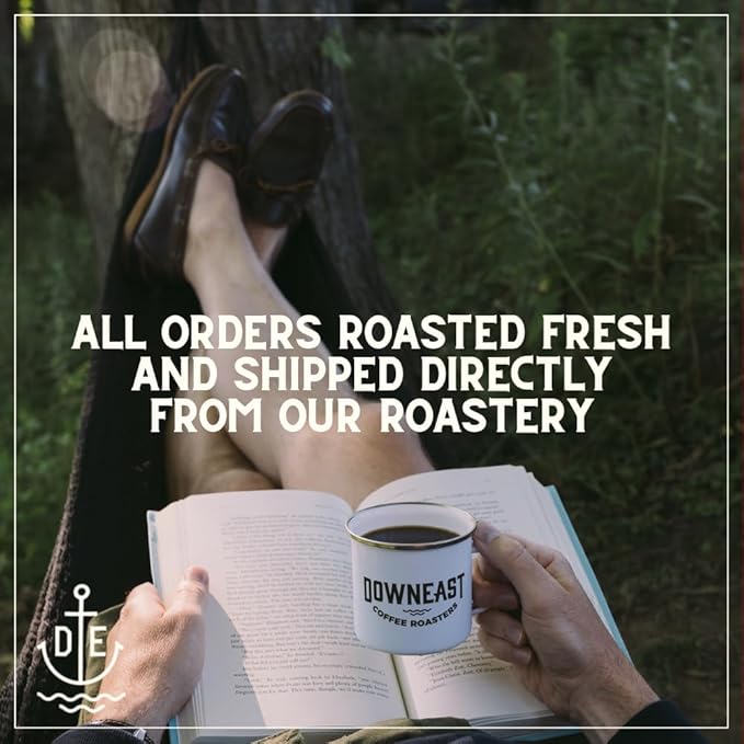 Downeast Coffee Roasters Whole Bean Coffee - 100% Colombian Medium Roast 100% Arabica Coffee - Dark Chocolate and Ripe Fruit Notes - Select Central and South American Highlands (2lb Bag)