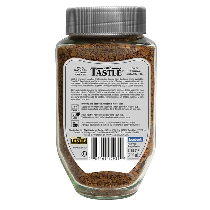 Cafe Tastle Platinum Espresso Freeze Dried Instant Coffee 7.14 Ounce