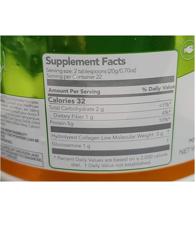 Hydrolyzed Collagen Lemon Flavor Powder 450-grams