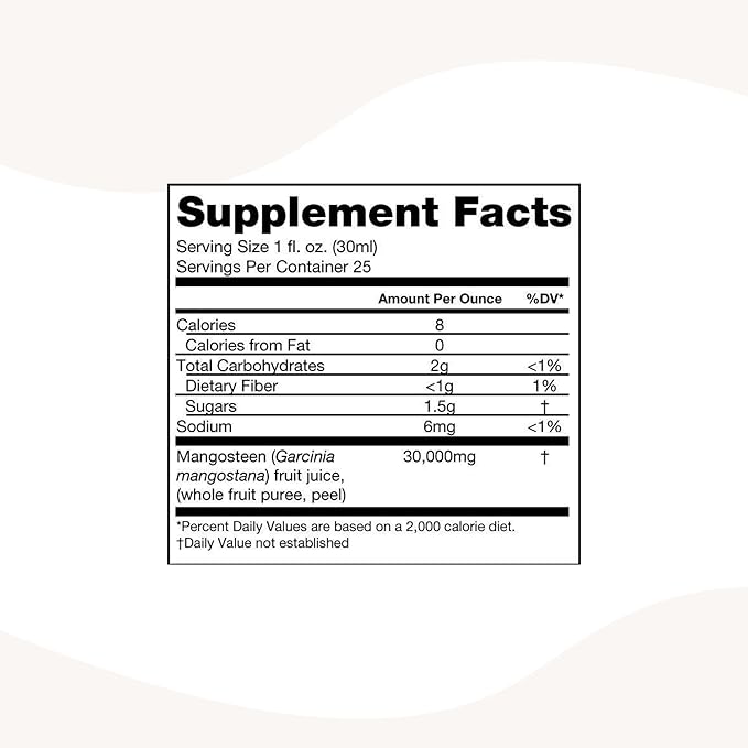 Pure Mangosteen 750ml - 'Queen of Fruits' with Xanthones Antioxidants Active Compounds &amp Phytonutrients Vegan Kosher &amp Gluten-Free