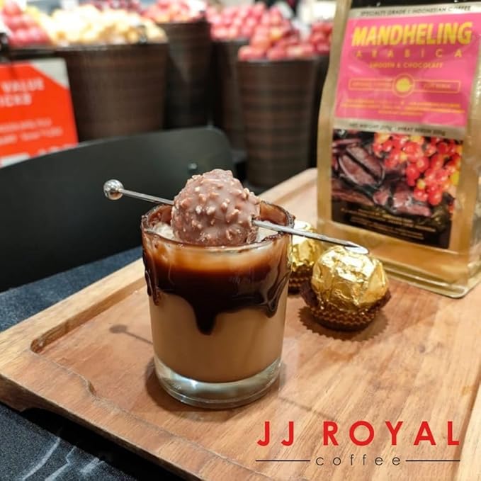JJ Royal Coffee Mandheling Arabica 200g Ground Coffee (Pack of 4)