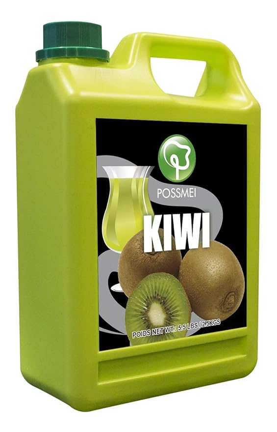 Possmei KiwI Flavored Syrup 5.5 Pound Plastic Jar 1 PacK