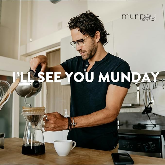 Munday Coffee Freshly Roasted Specialty Coffee - Curated from the World's Top 1% - Chosen by Experts Whole Bean Medium Roast Full Body Low Acidity - 10 oz (Ethiopia)