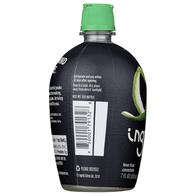 Ingrilli Organic Lime Squeeze 7 Fl Oz Bottle (Pack of 12)