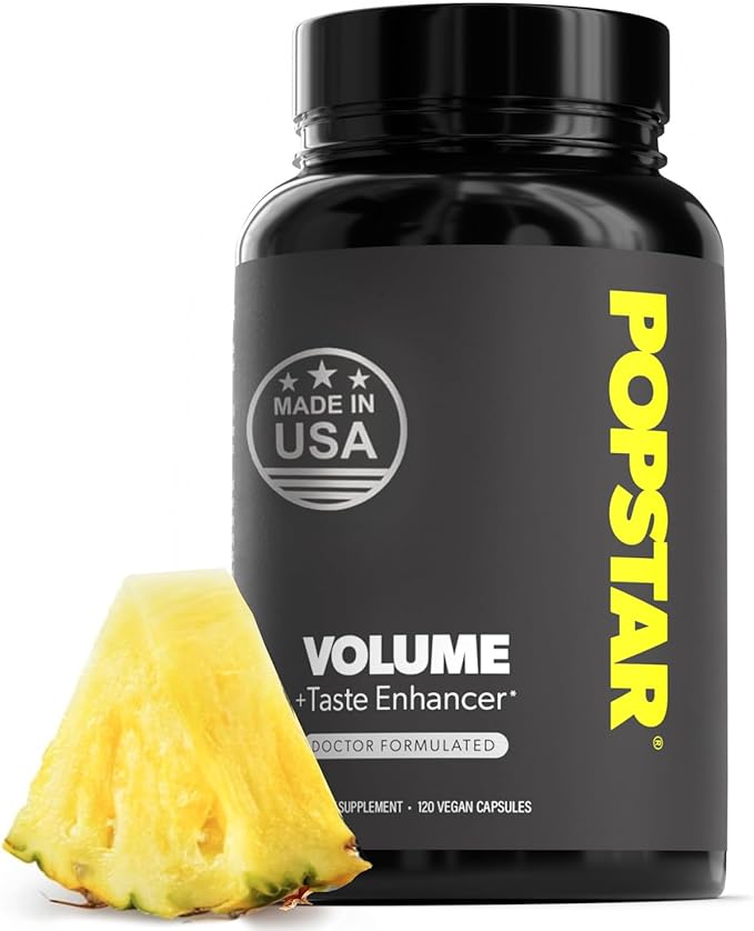 POPSTAR Labs Semen Volume Booster - Men's Semen Health &amp Fertility Supplement - Doctor Formulated to Increase Load Volume - Made in USA - Non-GMO Organic Vegan - 120 Capsules (1 Month Supply)