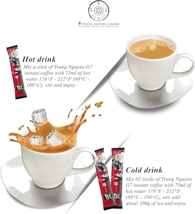 G7 Instant Coffee 3-In-1 Trung Nguyen - 120 packs - .56oz/pack