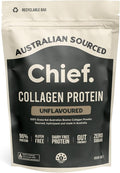 Chief. Collagen Protien Powder Unflavoured 100% Organic Grass-Fed Aussie Beef Supports Gut Health &amp Joints Dairy Free &amp No Sugar 30 Servings